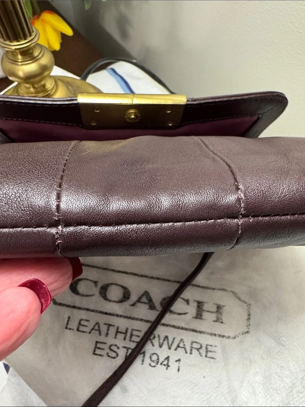Coach crossbody smooth